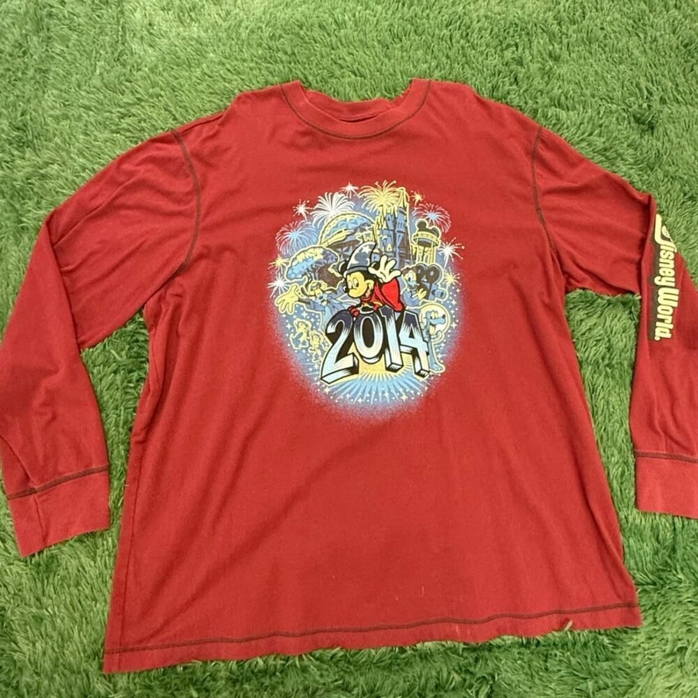 2014 Disney World Mickey Mouse Sweatshirt Long Sleave Shirt Fantasia Graphic 3XL